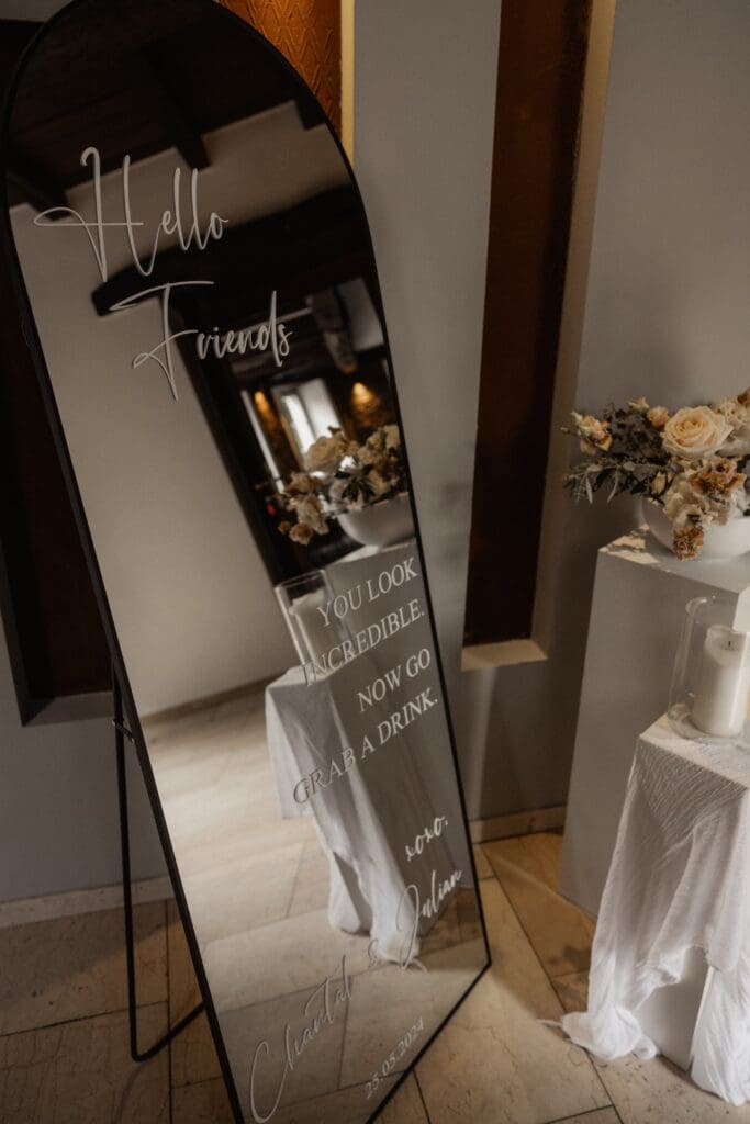 Innenbereich der Alten Mühle Bardenberg während einer Hochzeit