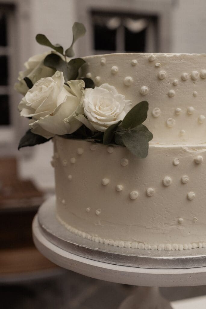 Tortendetails bei einer Hochzeit in der Alten Mühle Bardenberg